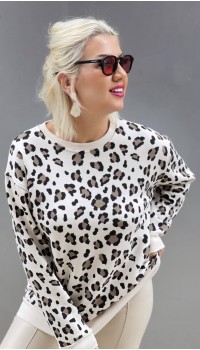 Leopar Desen Sweat 