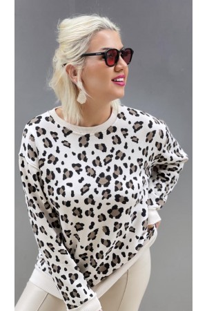 Leopar Desen Sweat 